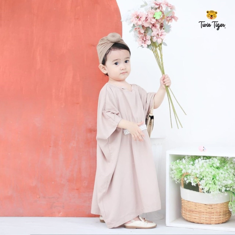 Twin Tiger Kaftan Zahra Dress - Pakaian Anak Muslim/Kaftan anak