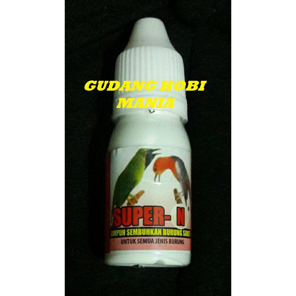Super N Obat Burung Sakit Berak Kapur Serak Pilek Mencret Kurus