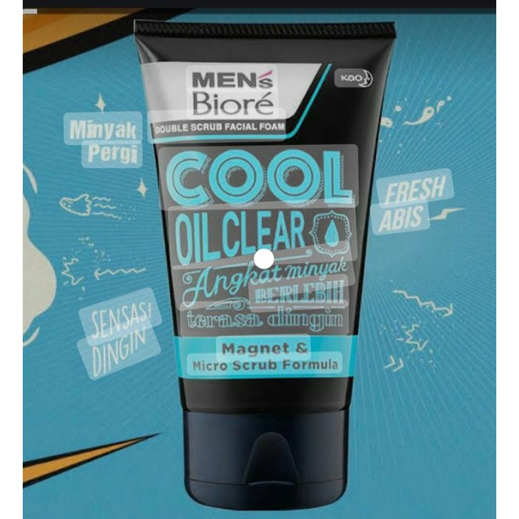 Mens Biore cool oil clear 100 g
