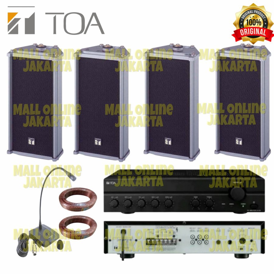 Paket Toa Masjid sound system indoor paketan mesjid 4 unit speaker