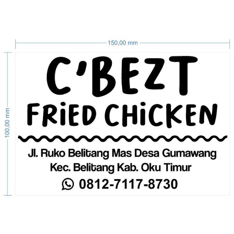 

Stempel plastik custom ukuran 10x15cm