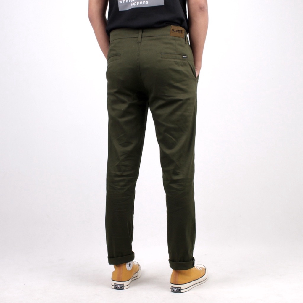 Mcvois Celana Chino Panjang Pria Army Premium Distro