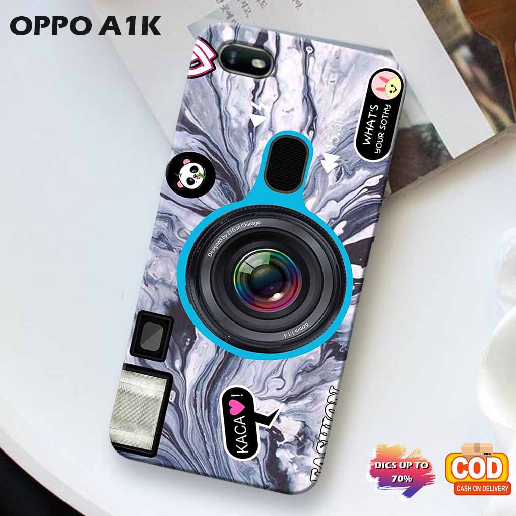 Picks Case  - Case Hp Oppo A1k - Casing Hp OPPO Case HP Model Kamera Lucu Camera Cute Keren - Mika H