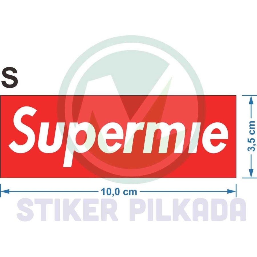 

STIKER VYNIL SUPERMI** UKURAN 25X8CM