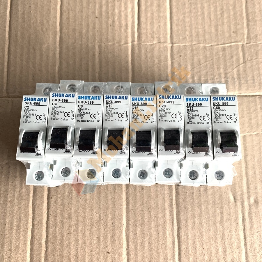 MCB Shukaku 1 Phase 2A / 4A / 6A / 10A / 16A / 20A / 32A / 50A / 63A SNI