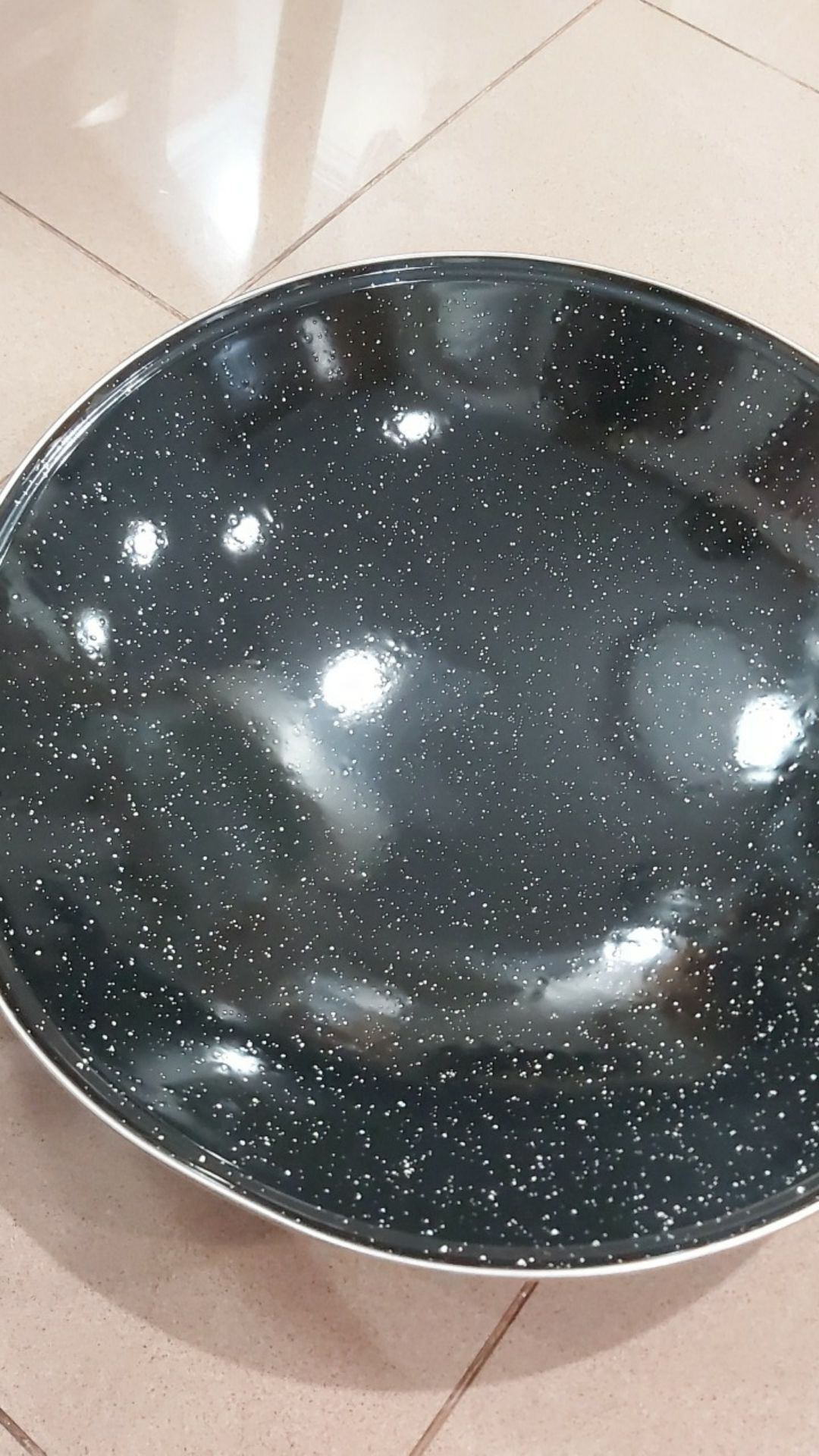 Maspion Wajan Enamel Royal Marble Panda 40 Cm Non Stick | Kuali Enamel Anti Lengket 40cm