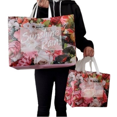 

Paper Bag - goodie bag Tebal Motif Vintage Elegan Sunshine / Kantong Bingkisan