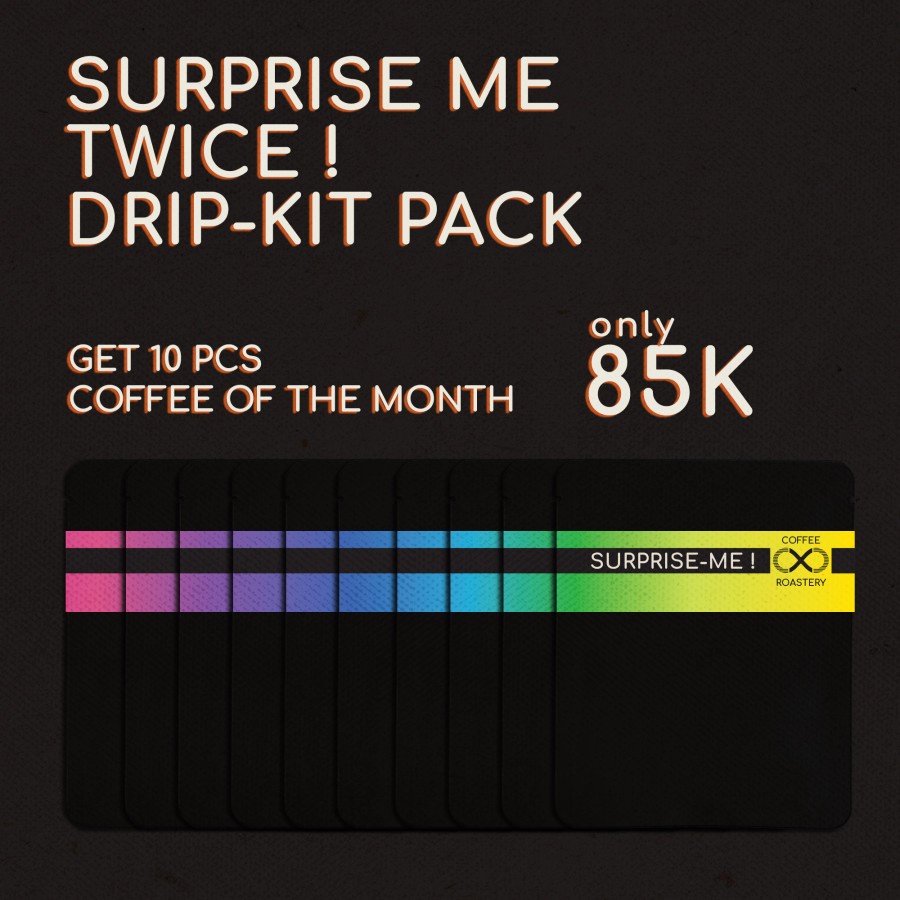 

Drip Kit Surprise Me TWICE - Isi 10 Pack Drip Bag Coffee