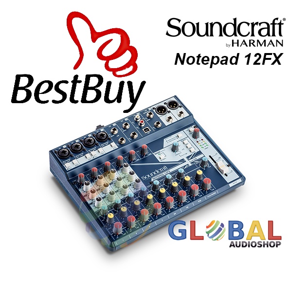 Soundcraft Notepad 12FX Small-format Analog Mixing Console Audio Mixer