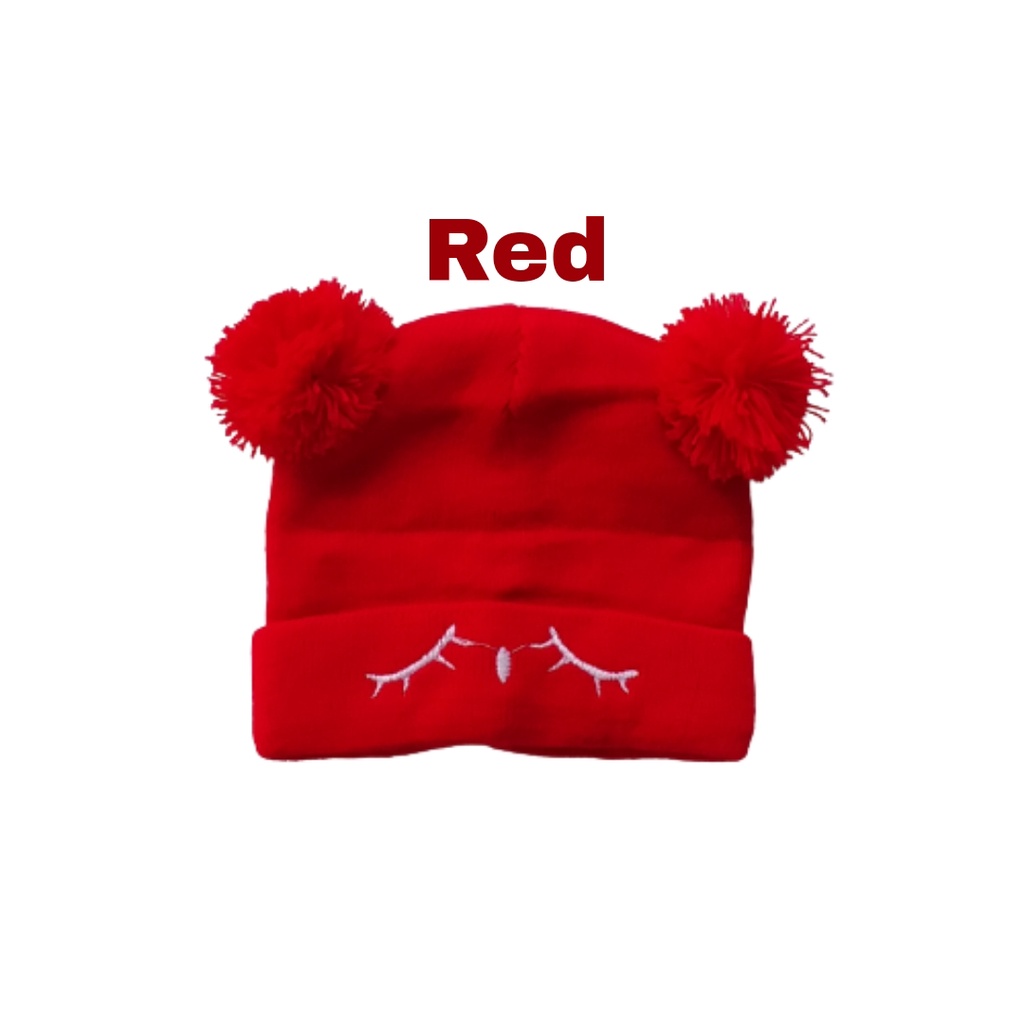 LittleAaron KUPLUK SLEEPY BEAR (K) Topi Anak Lucu Model kupluk Usia 0 Sampai 3 Tahun Kualitas Terbaik