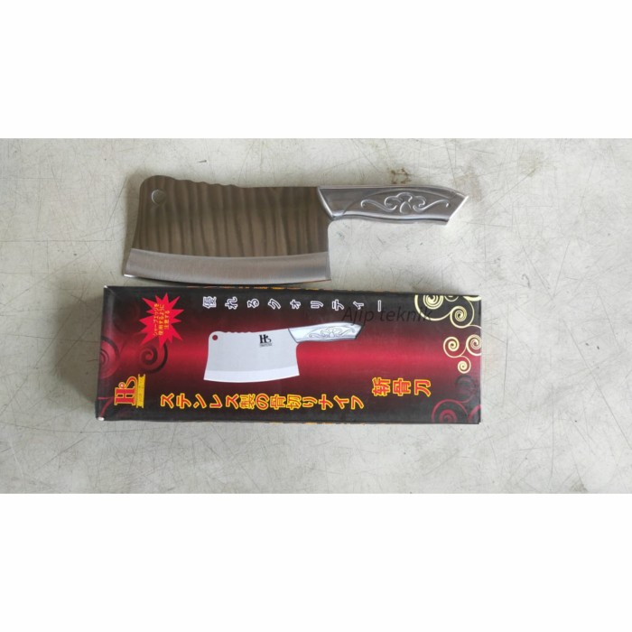 Pisau golok daging cingcang pisau dapur stainless luji B018 besar