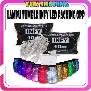 ✧YUKSHOPING✧E009 Lampu Tumblr 10 Meter LED Natal  Non Box Packing OPP Dekorasi Kamar RGB cod