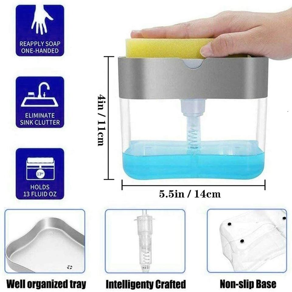 Dispenser Sabun Cuci Piring Praktis Dispenser Spons Dispenser Sabun Colek Pompa Sabun Cuci Piring Dispenser Murah