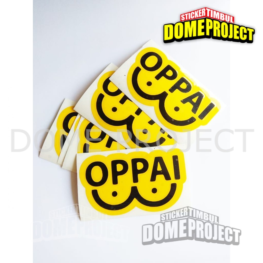 OPPAI STICKER CUTTING SATUAN STIKER MOBIL STIKER KACA MOBIL