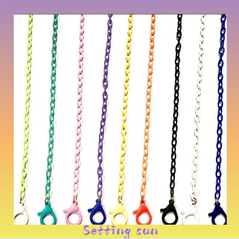 lanyard klip topeng gaya korea yang dapat disesuaikan rantai warna lanyard non-slip TN