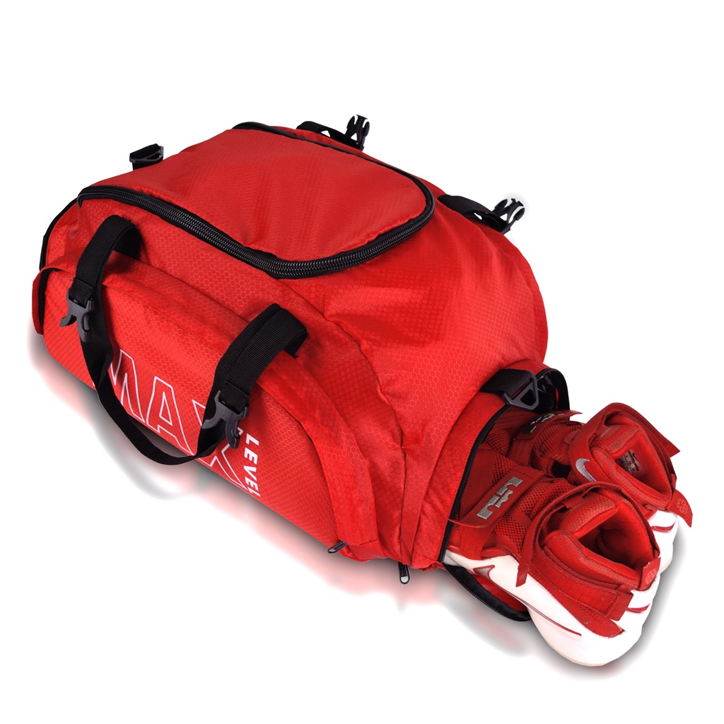 Lovilevel - Tas Maxlevel Premium Gym Fitness Duffel Bag Travel Duffle