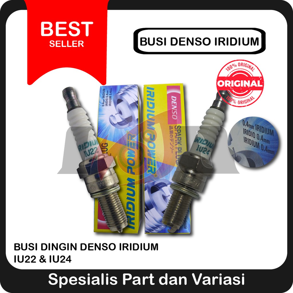 Busi Dingin Denso Iridium IU22 IU24 IU27 Vario Vixion Beat Xeon Nmax