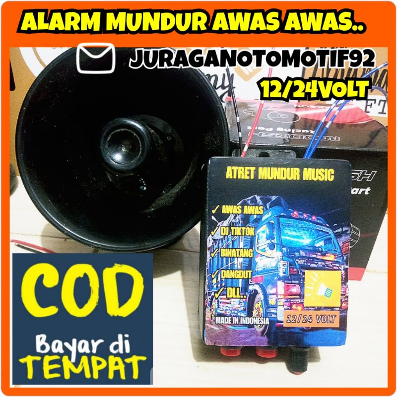 Alarm mundur awas / alaram mundur truk / alarm mundur 12volt 24volt