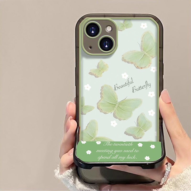 Butterfly Soft Case TPU Transparan Motif Kupu-Kupu Untuk iPhone 12 13 Se 2020 6 6S 7 8 Plus X XS XR 11 Pro Max