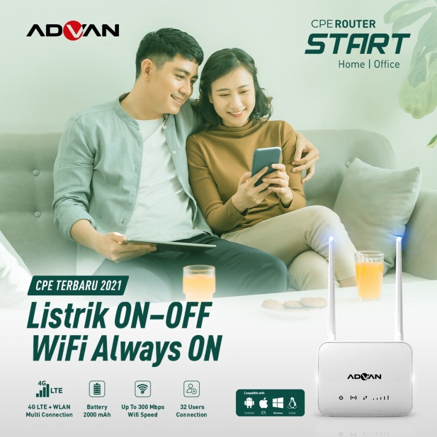 Modem Hybrid mobile Telkomsel Orbit Advan CPE Start Free Kuota Telkomsel 150gb