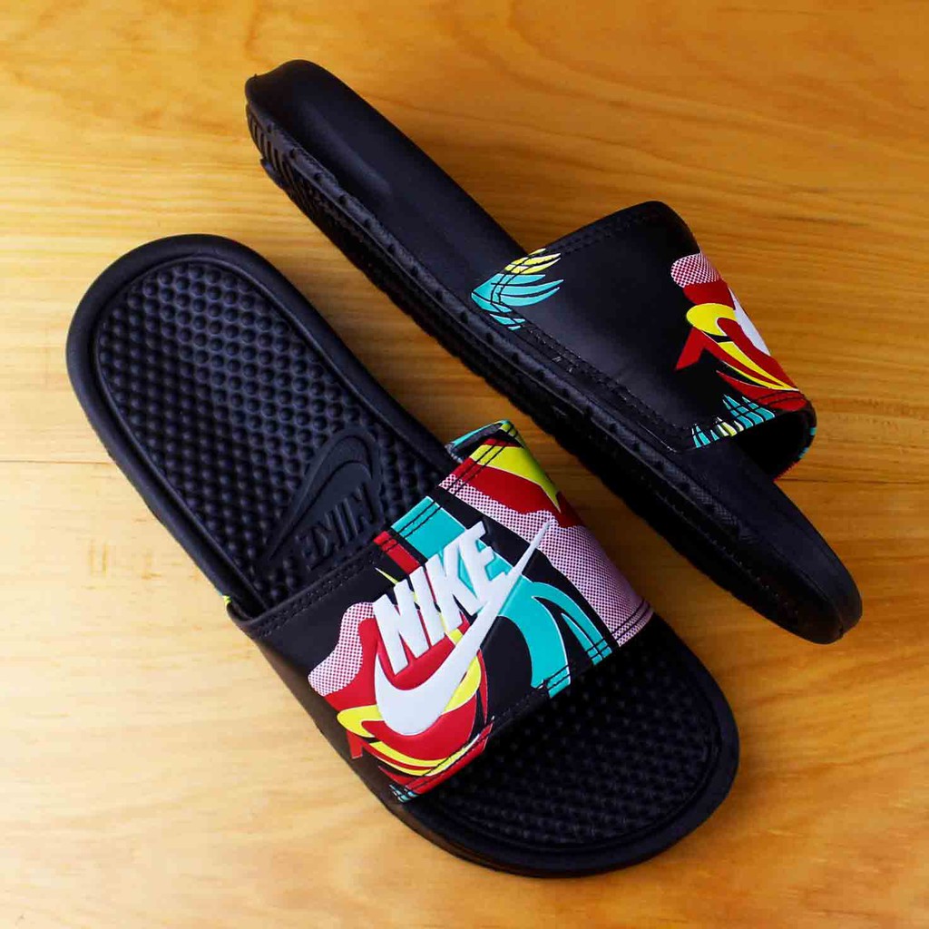 Sandal Slide Pria Benassi Flip Flop Sendal Distro Terbaru Nik