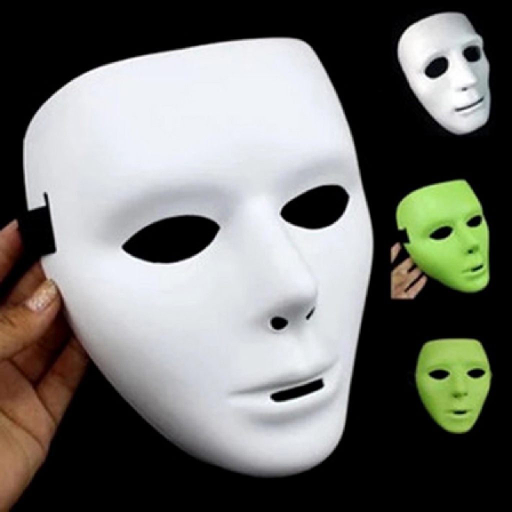 Topeng Hantu Kamen Rider Bahan PVC Warna Putih Untuk Halloween