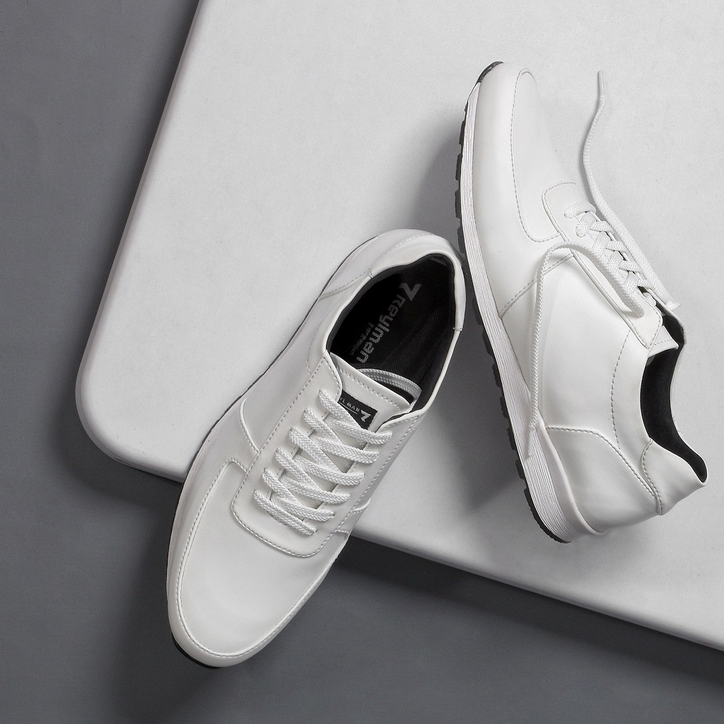 ALLEGRO LIGHT ORIGINAL x REYL MAN Sepatu Sneakers Pria Kets Tali Casual Jalan Santai Main Nongkrong Hangout OOTD Distro Kondangan Undangan Sekolah Kuliah Kerja Fashion Sport Footwear Semi Kulit Premium Big Size Ukuran Jumbo 44 Keren Terbaru Kekinian Ori