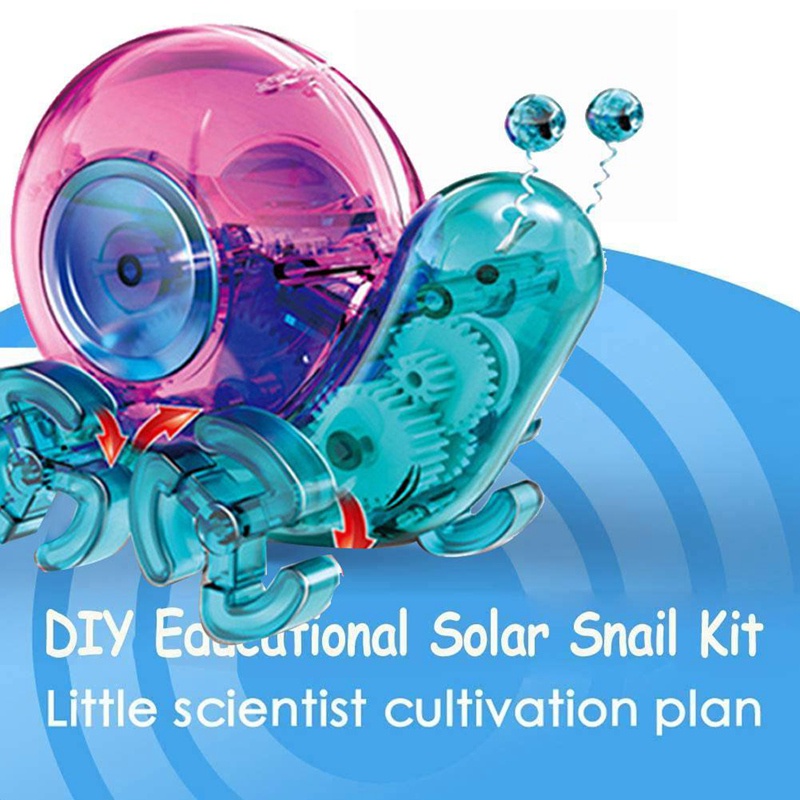 Robot Solar Siput Kit/Mainan Edukasi Merakit Robot Solar Siput/Solar Energy Siput/Solar Snails Robot