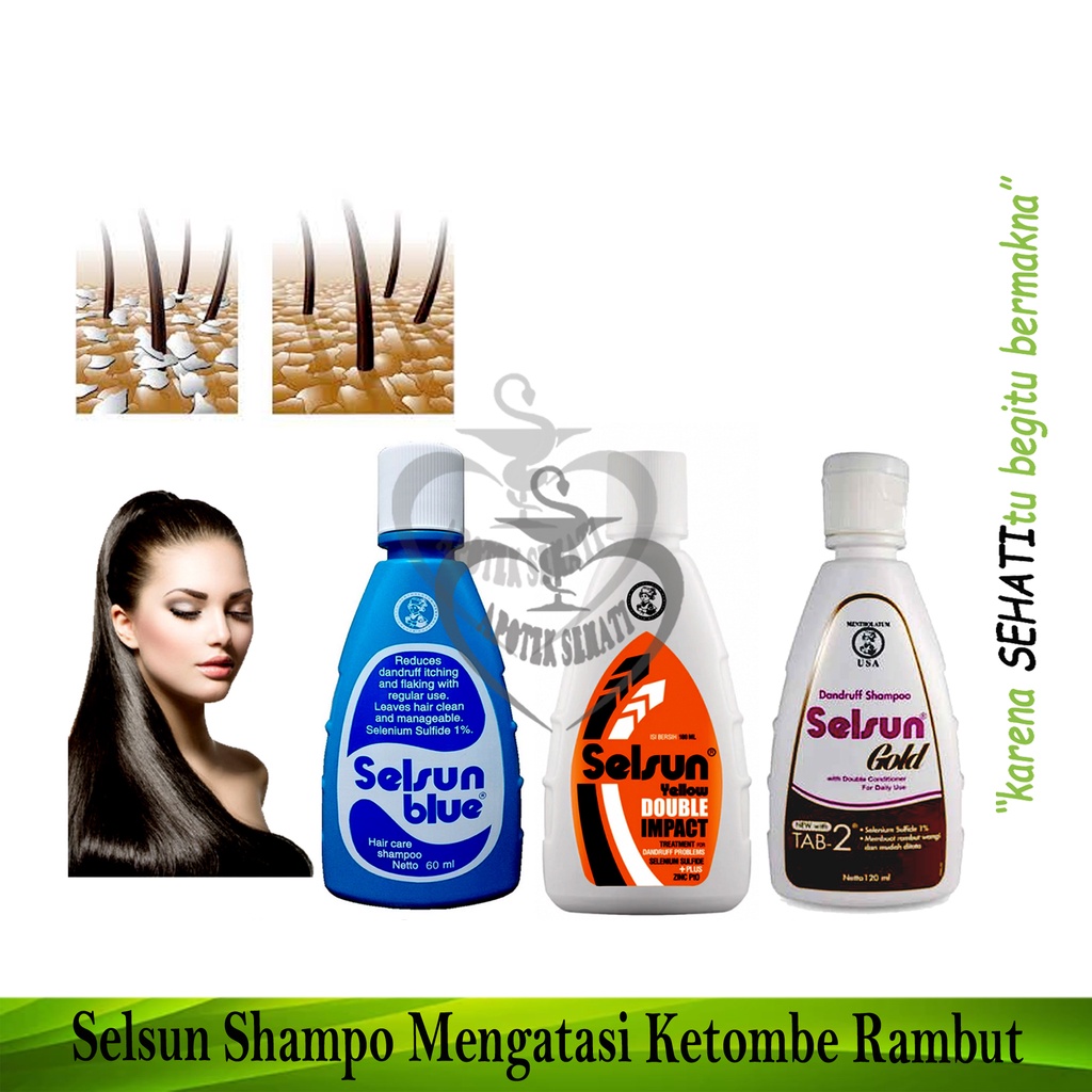 Selsun Shampoo Anti Ketombe All Variasi Sampo Selsun Blue Gold Yellow