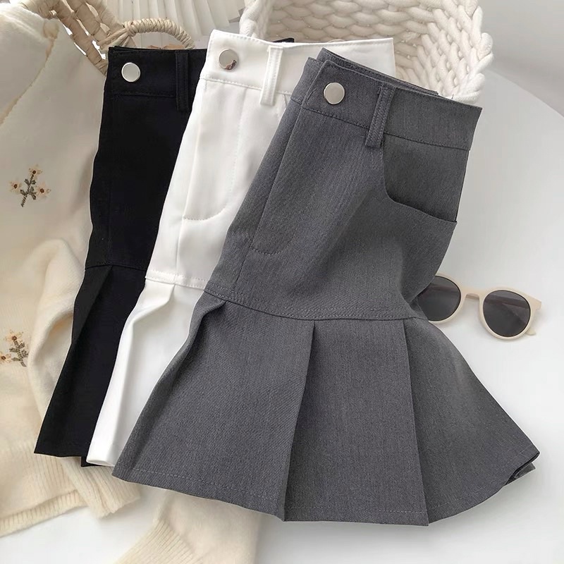 Lm Boutique~ (S-XXL) YENNI PLEATED KOREAN SKIRT STYLE ROK WANITA