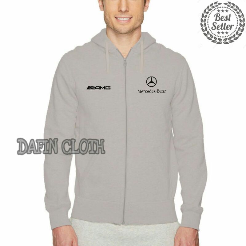 Hoodie Zipper Sweater Mercedes Benz Amg Mercy Terbaru