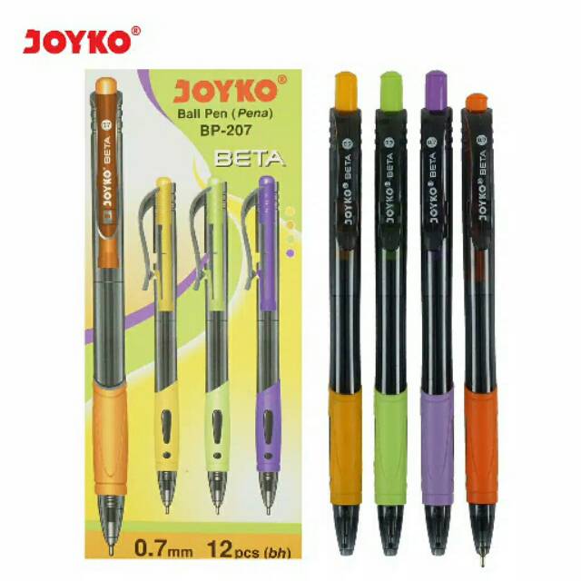 

Pulpen Joyko BP-207 Beta Bolpen 0.7 mm Retractable
