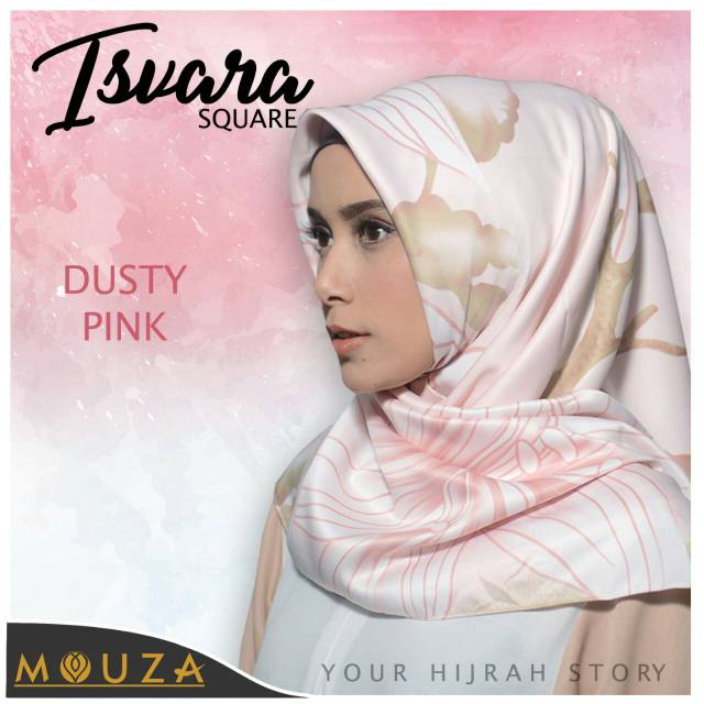 Jilbab/kerudung/hijab/square motif bahan maxmara nyaman adem dipakai seharian