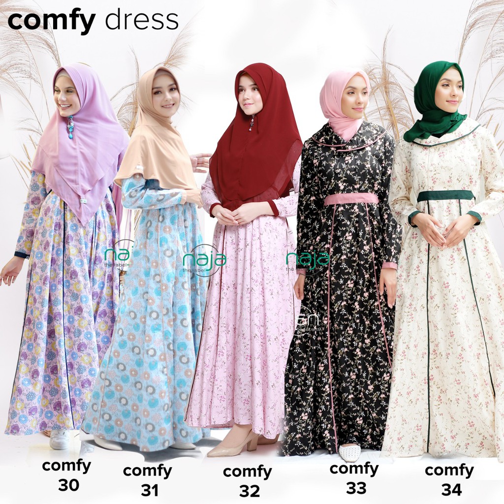 Comfy Dress Gamis Original By ALYA HIJAB