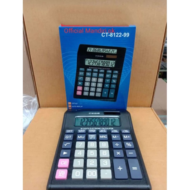 

Kalkulator Citizen Ct 8122-99 Calculator Desktop/ Meja 12 Digit 2Dua Layar