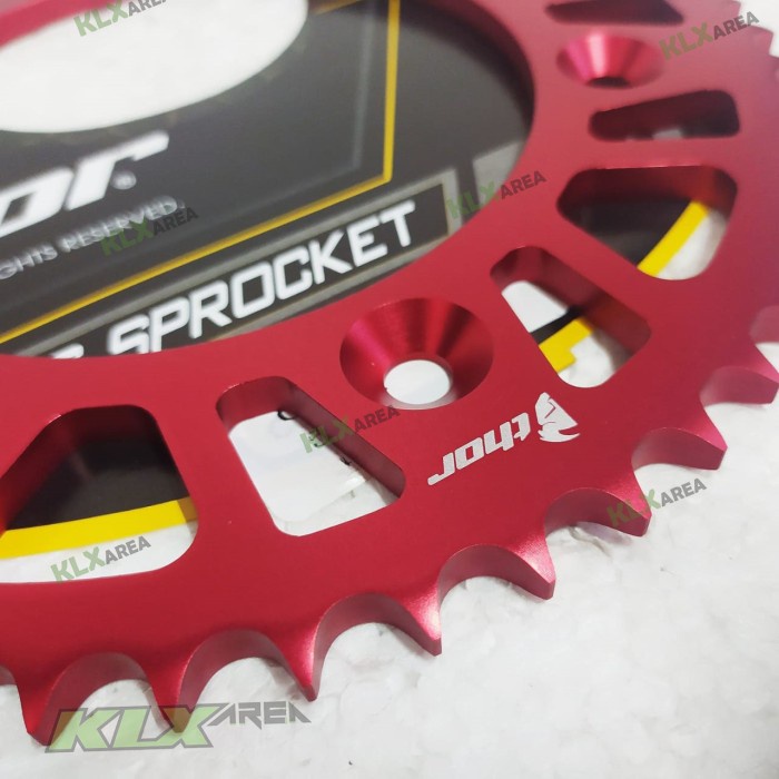 Gear Gir belakang Crf 150L RED thor alloy / gear crf 150L model roz