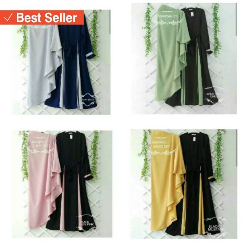 Kerudung Murah Wanita Busana Muslim Terbaik / Marwah gamis set - Grosir baju murah l Fashion