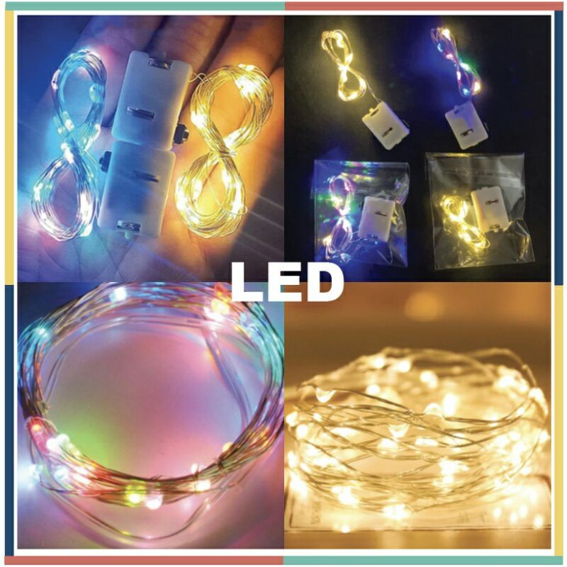 LAMPU KAWAT LED 1&2 METER , LAMPU TUMBLR DEKORASI, LAMPU BOBA, LAMPU HIAS , LAMPU MAHAR , LAMPU KELA