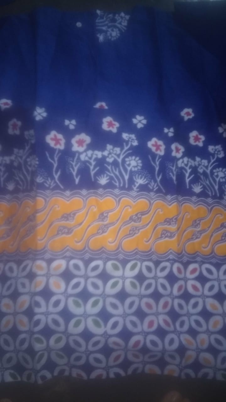 Tey-17 Batik Wanita Asj Sa Hrb026 Kenongo Kemeja Tosca Pendek