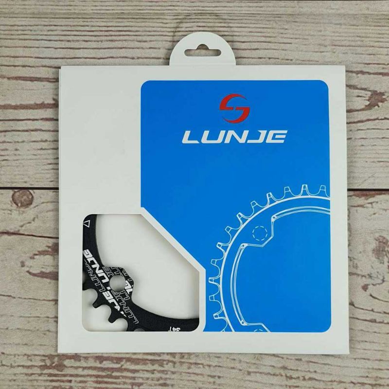 LUNJE Gigi Crankset Sprocket Sepeda Aluminium 104BCD 36T - BCD104 - Black