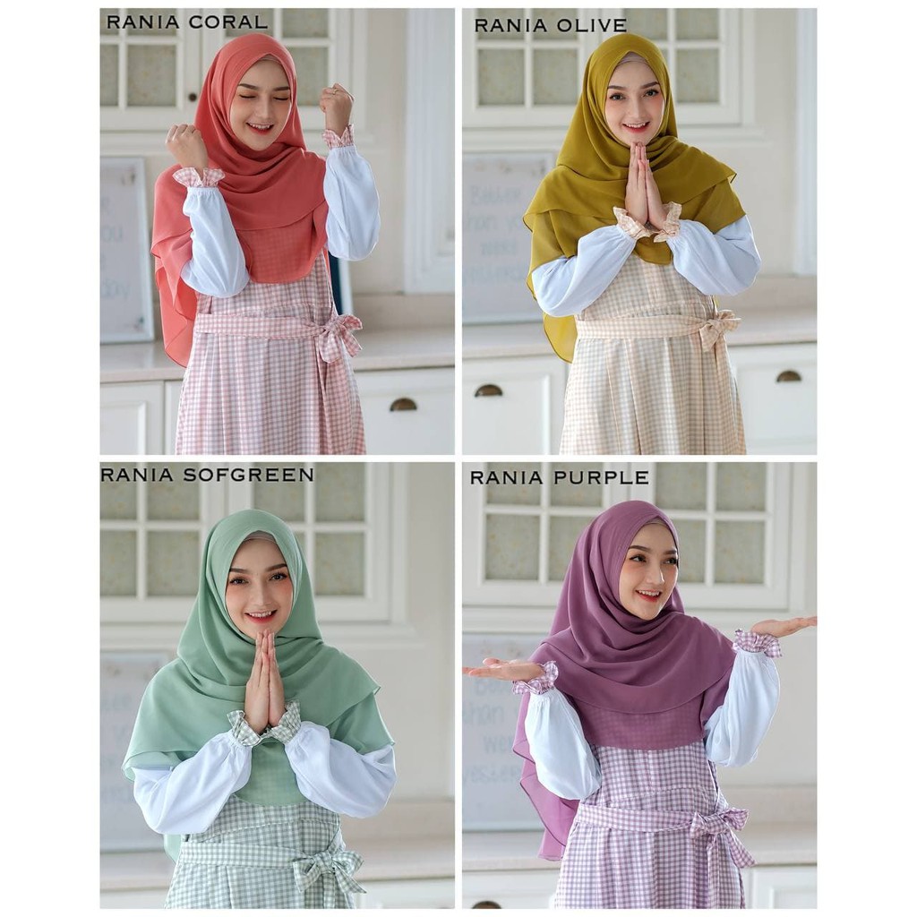 KHIMAR RANIA BY NAISY|KHIMAR SYARI 2 LAYER| KHIMAR CERUTY