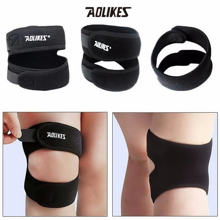 Patella Band Knee Support Brace Deker Pelindung Lutut Kaki Aolikes