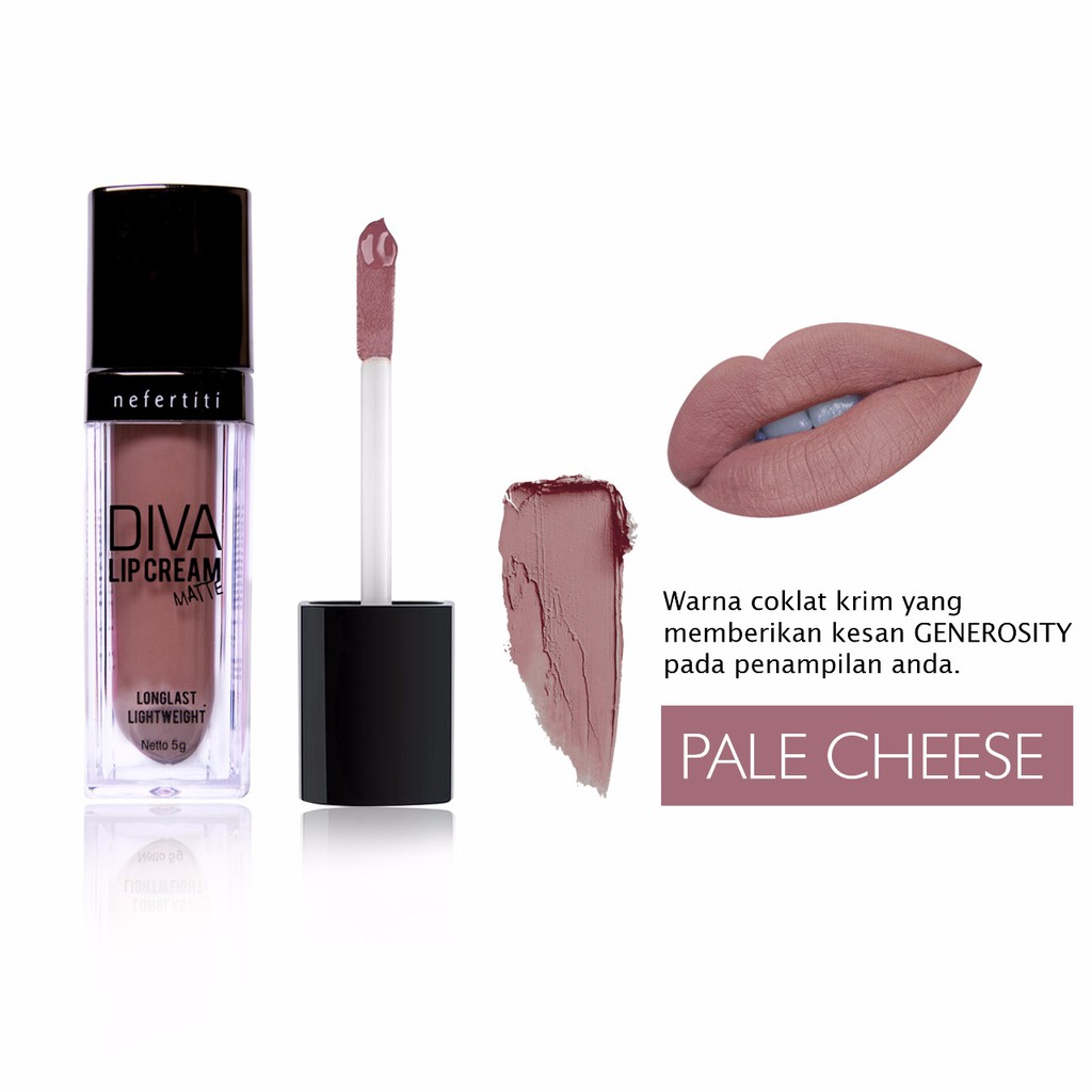 Nefertiti Paris Diva Lip Cream Matte Pale Cheese