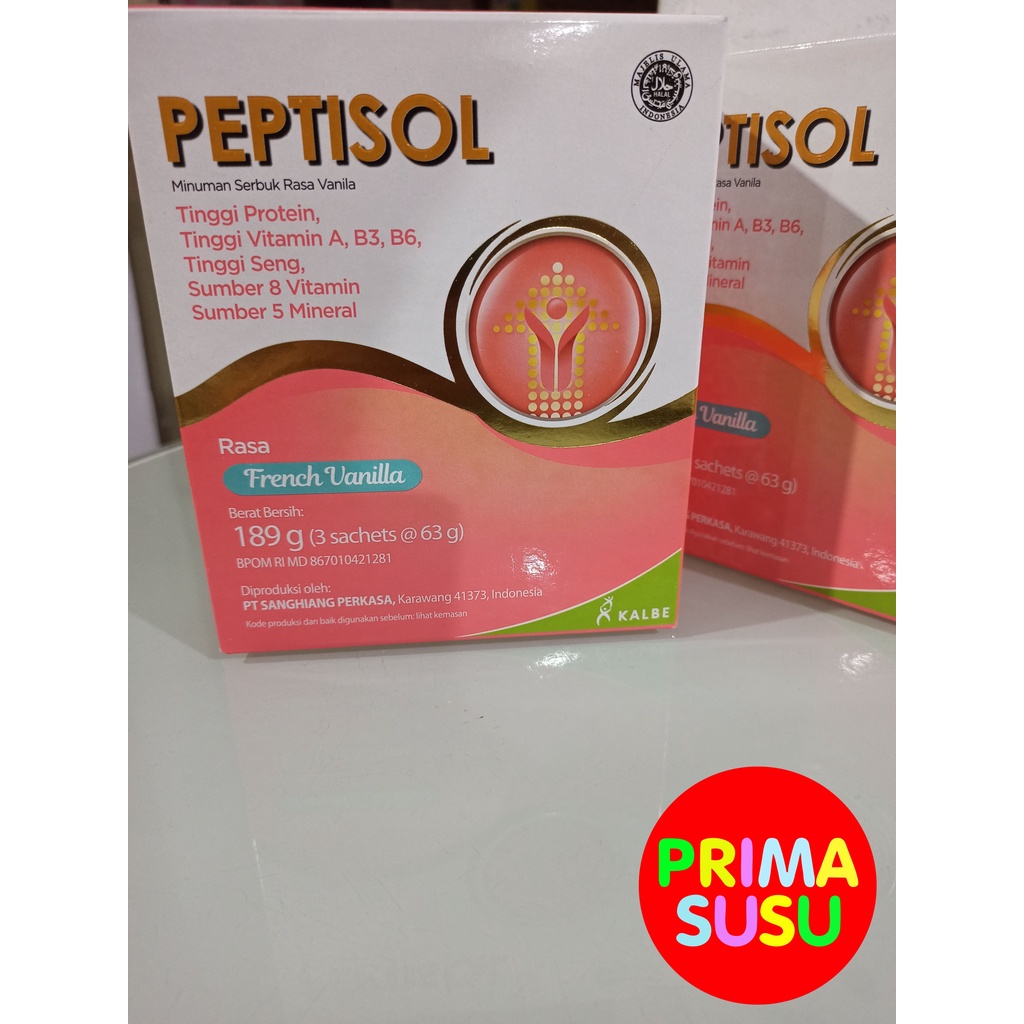 Peptisol 189 Gr, Vanila Coklat