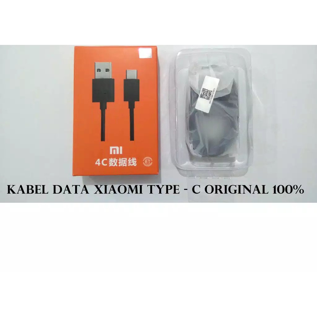 Kabel Data Xiaomi Type C 4c  / Cable Charger Carger Xiaomi USB Type C Original 100%