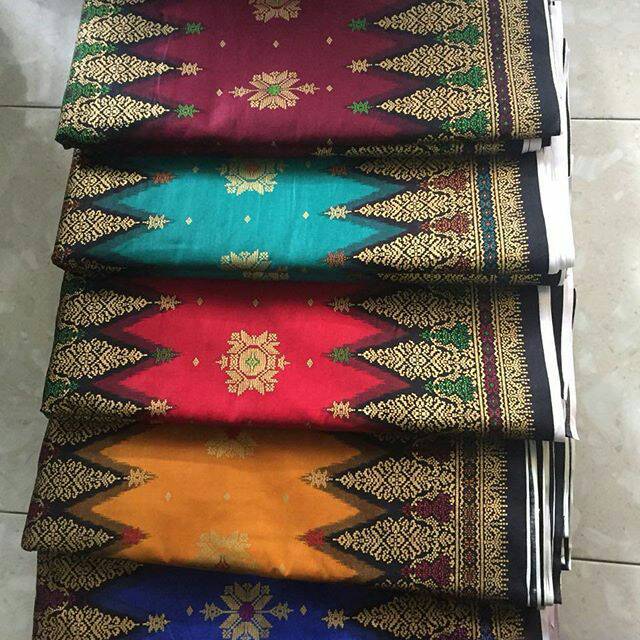 Kain batik prada emas anjani warna