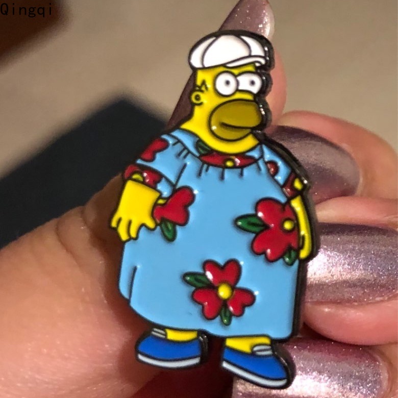 Bros Pin Enamel Desain Kartun Simpsons Untuk Anak
