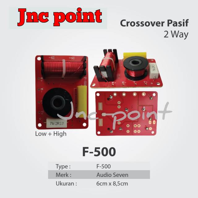 CROSSOVER PASIF AUDIO SEVEN  F 500 F500 CROSSOVER 2 WAY