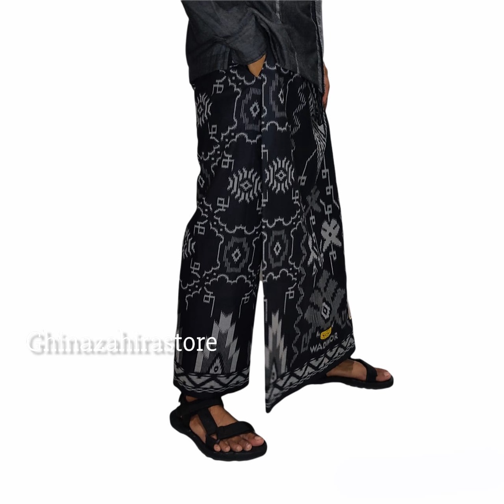 Sarung Celana Dewasa Motif Bali Hitam Wadimor Original