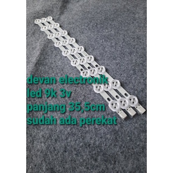 Jual lampu led backlight tv 3v 9k led backlight 3v 9 mata universal Limited